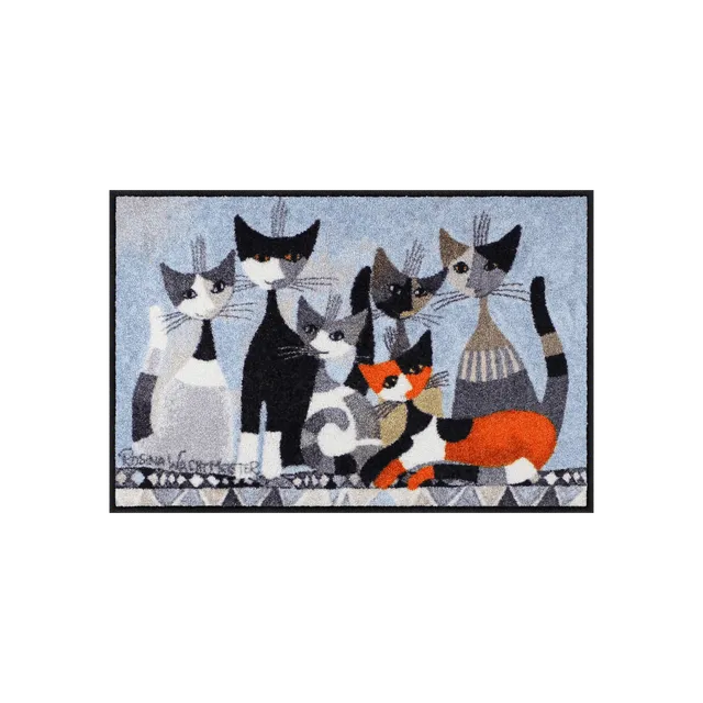 salonloewe-siamo-in-sei-waschbare-schmutzfangmatte-50-x-75-cm-katzen-design-poly image 1