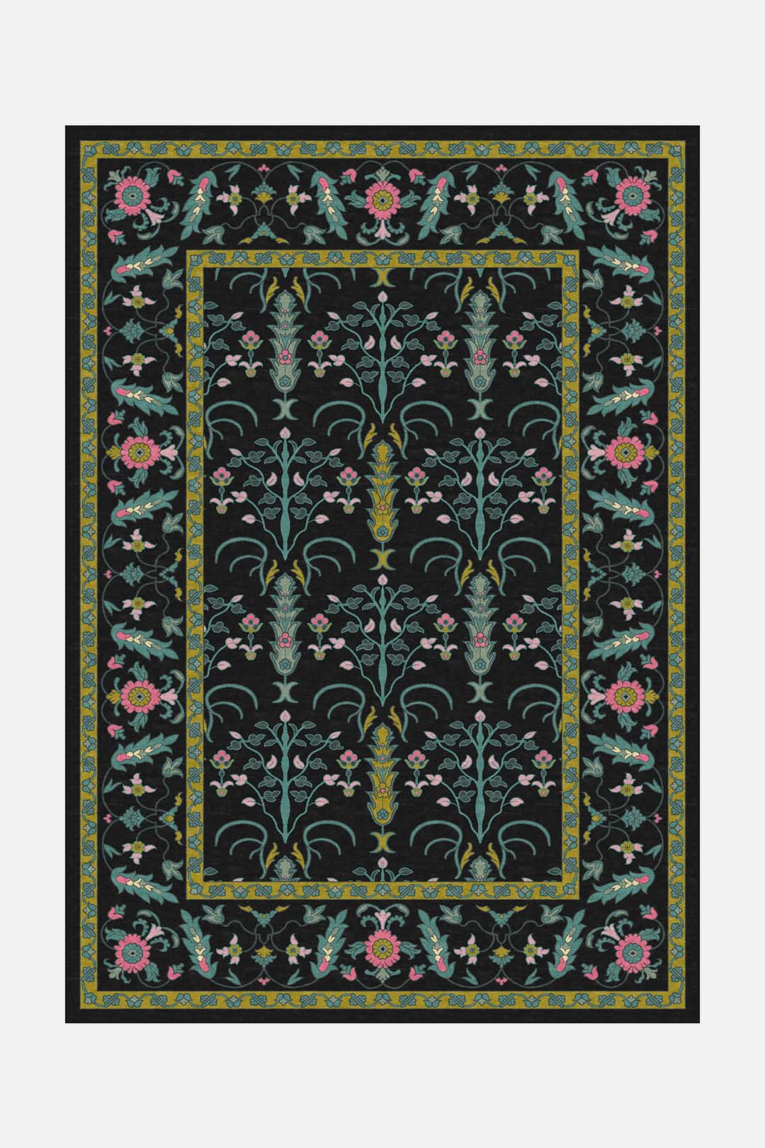 teppana-eve-kaleido-teppich-waschbarer-designteppich-blau-gr-n-modern image 1