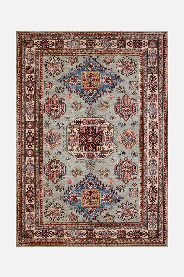 teppana-malihe-kazak-teppich-waschbarer-indoor-teppich-im-kazak-design-34-50 image 1