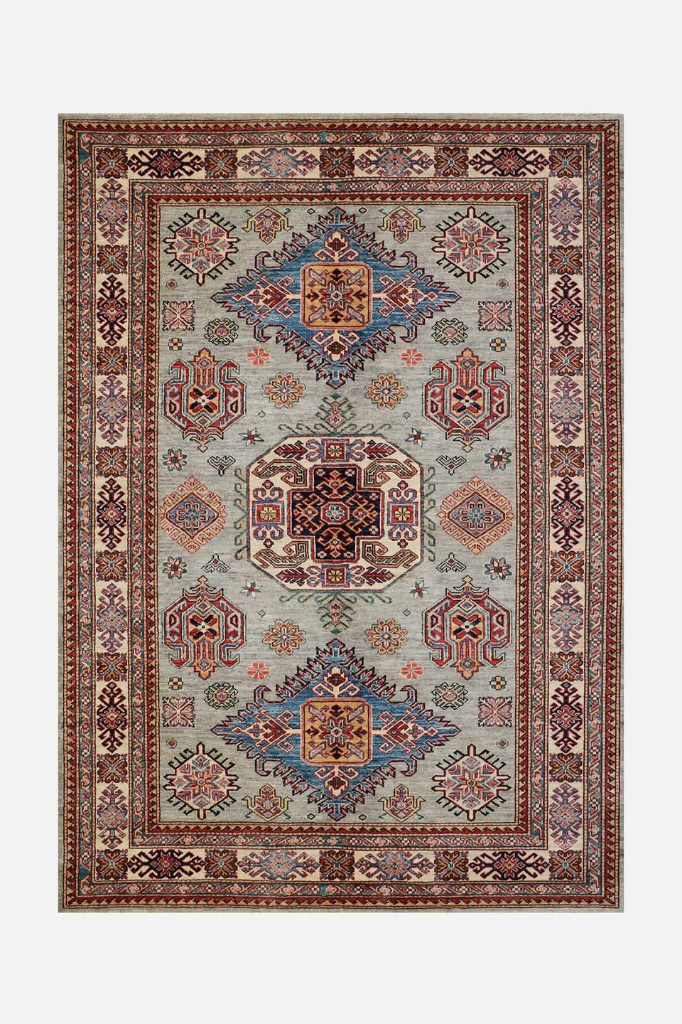 teppana-malihe-kazak-teppich-waschbarer-indoor-teppich-im-kazak-design-34-50 image 1