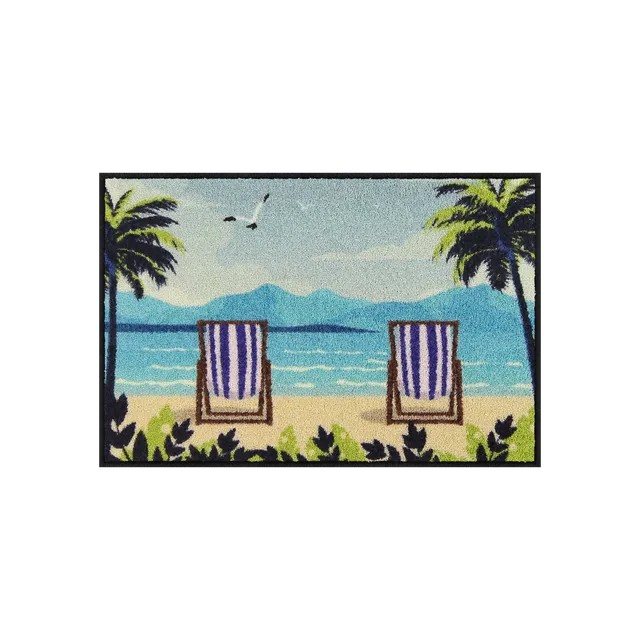 salonloewe-beach-vibes-rechteckig-50-x-75-cm-waschbare-matte-im-maritimen-look image 1