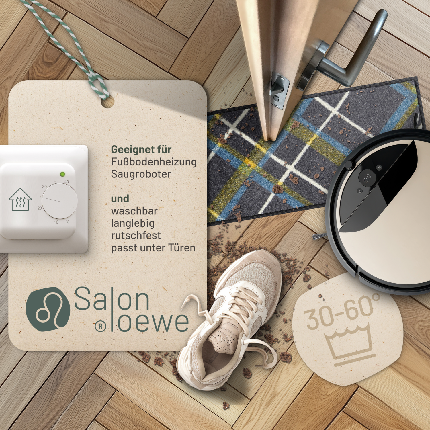 salonloewe-bente-schuhabstellmatte-30-x-100-cm-grau-gelb-waschbare-minimatte-f-r image 3
