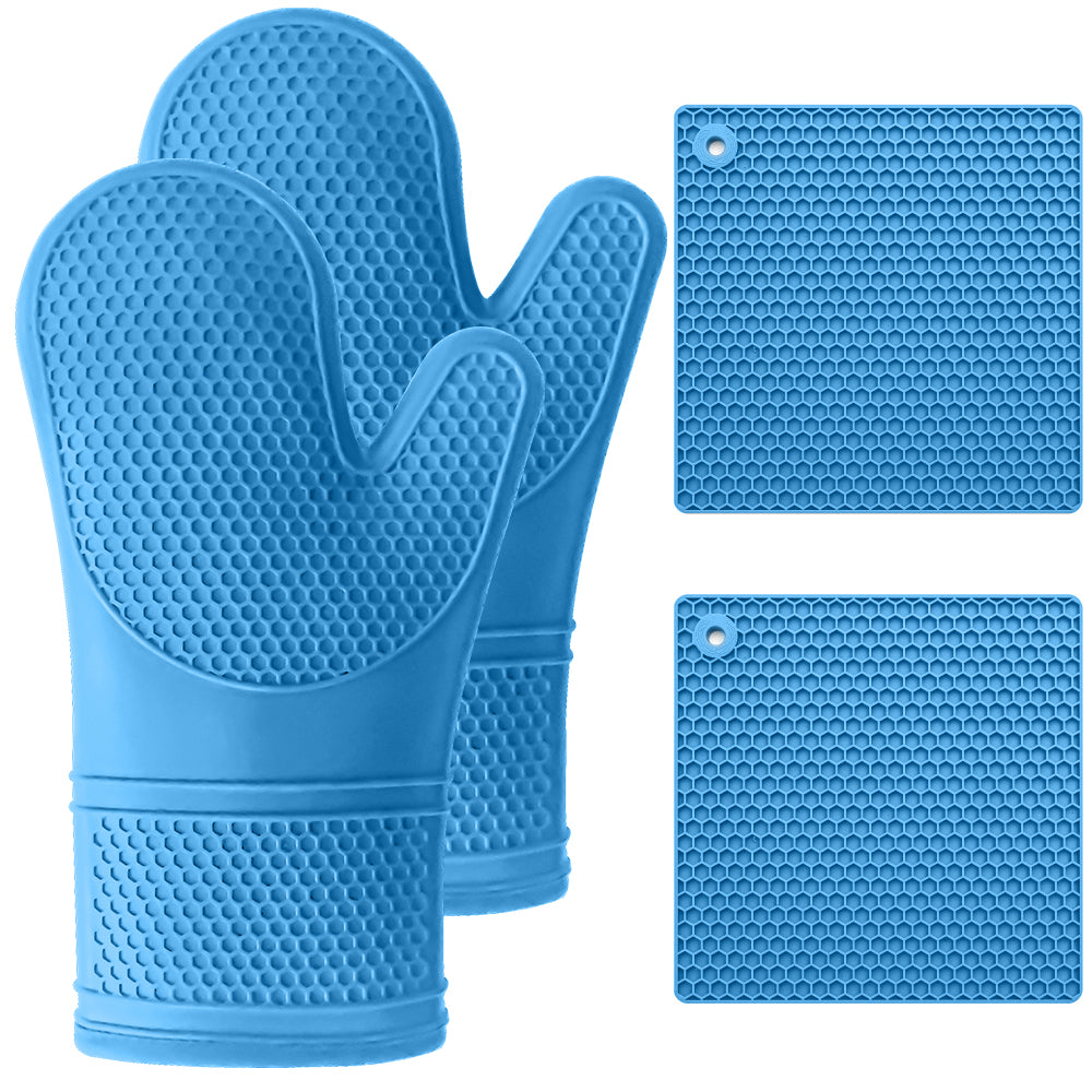 gorilla-grip-silicone-oven-mitt-trivet-ofenhandschuh-set image 2