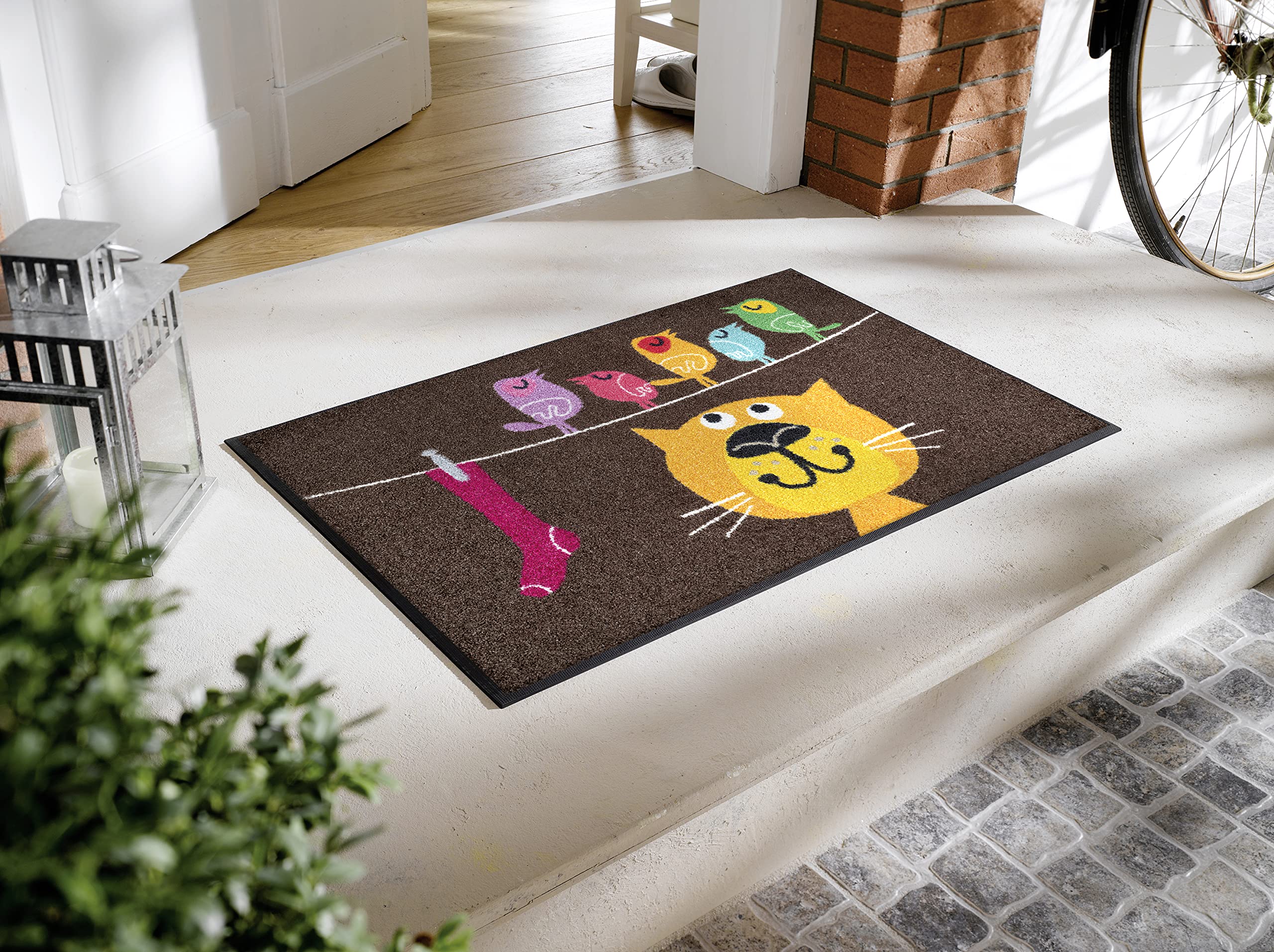 wash-dry-fu-matte-birds-on-wire-50x75-cm-waschbare-sauberlaufmatte-f-r-den-innen image 2