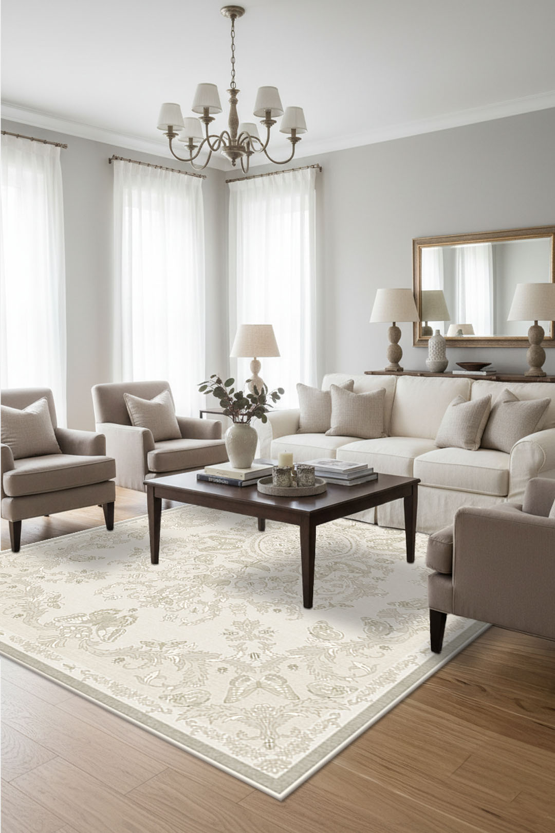 teppana-nymphalis-beige-waschbarer-teppich-klassisch-natur image 4