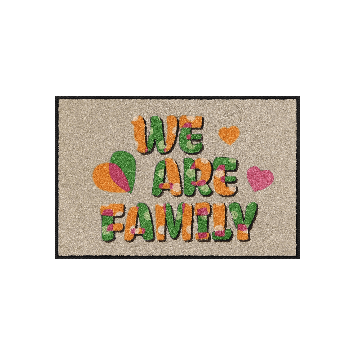 salonloewe-lovely-family-orange-green-eingangsmatte-50-x-75-cm-fu-matte-mit-we-a image 1