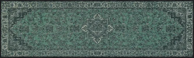salonloewe-babylon-aqua-eingangsmatte-30-x-100-cm-schmutzfangmatte-in-aqua image 1