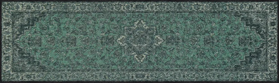 salonloewe-babylon-aqua-eingangsmatte-30-x-100-cm-schmutzfangmatte-in-aqua image 1