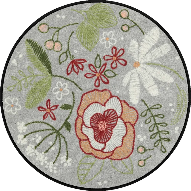 salonloewe-stitch-flowers-rund-85-x-85-cm-runde-fu-matte-mit-blumenmuster image 1
