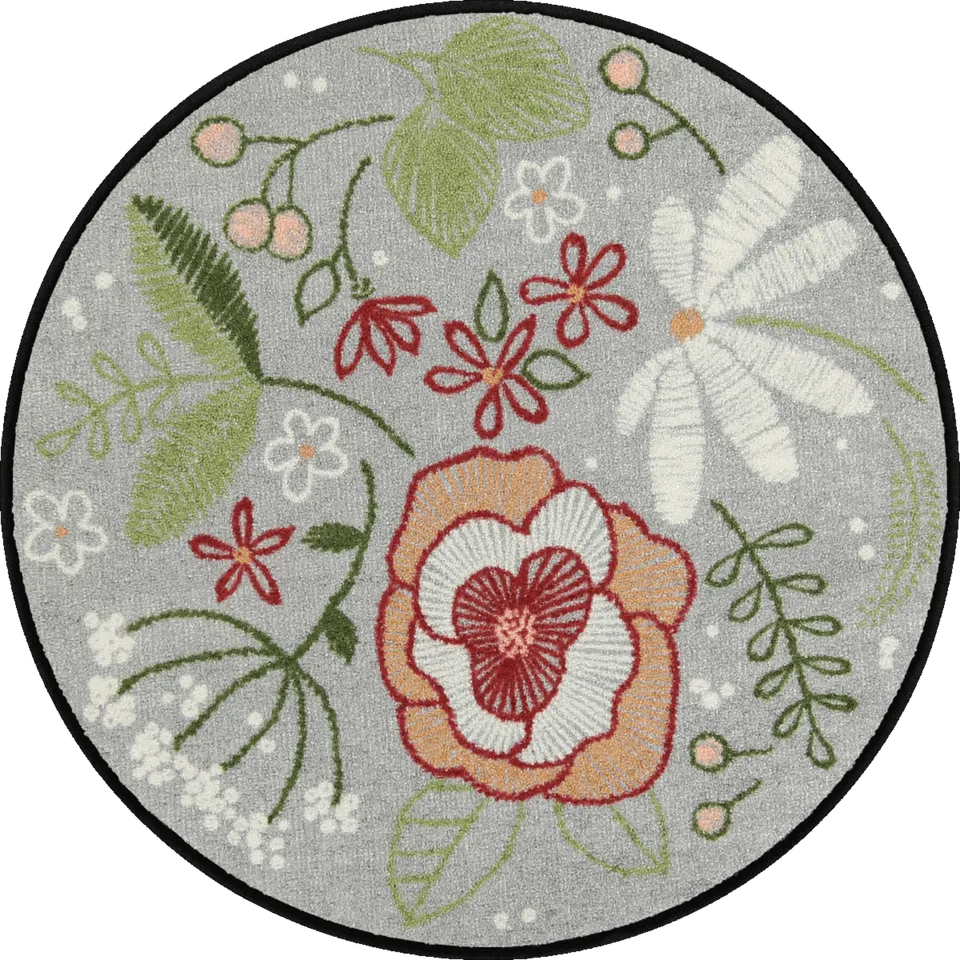 salonloewe-stitch-flowers-rund-85-x-85-cm-runde-fu-matte-mit-blumenmuster image 1