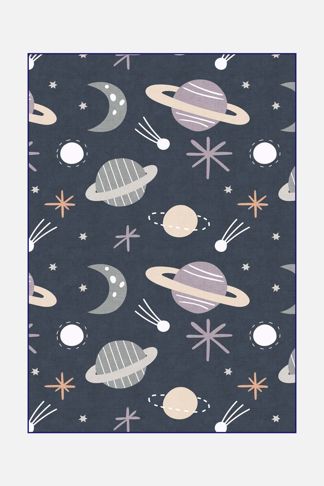 teppana-weltraum-planeten-teppich-waschbarer-kinderteppich-mit-rutschfester-matt image 1