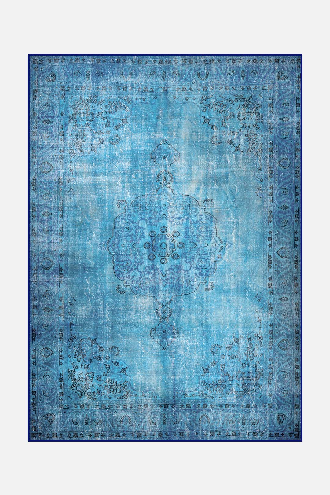 teppana-azurro-vintage-teppich-waschbarer-vintage-teppich-in-blau-gr-n-inkl-ruts image 1