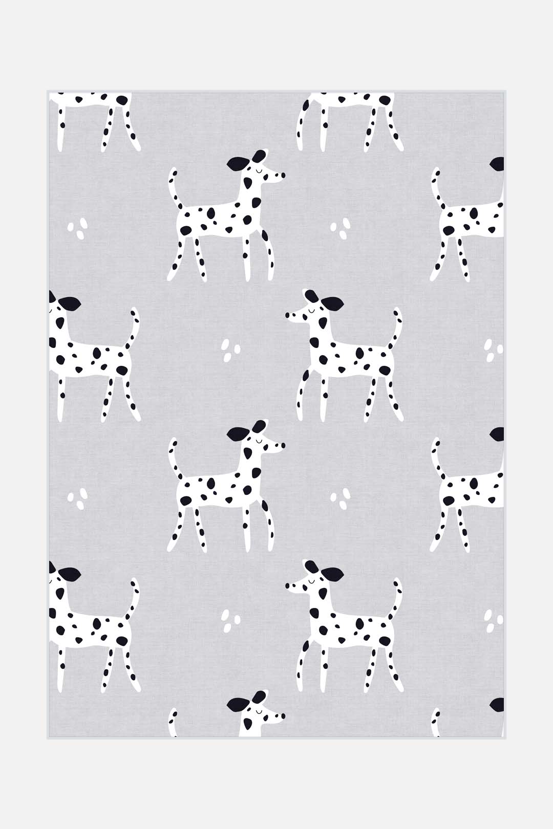 teppana-dalmatiner-grau-teppich-waschbar-inkl-rutschfester-matte-modernes-design image 1