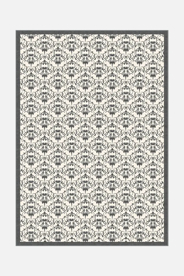 teppana-batman-damast-sand-teppich-lizenzierter-waschbarer-teppich-mit-geometris image 1