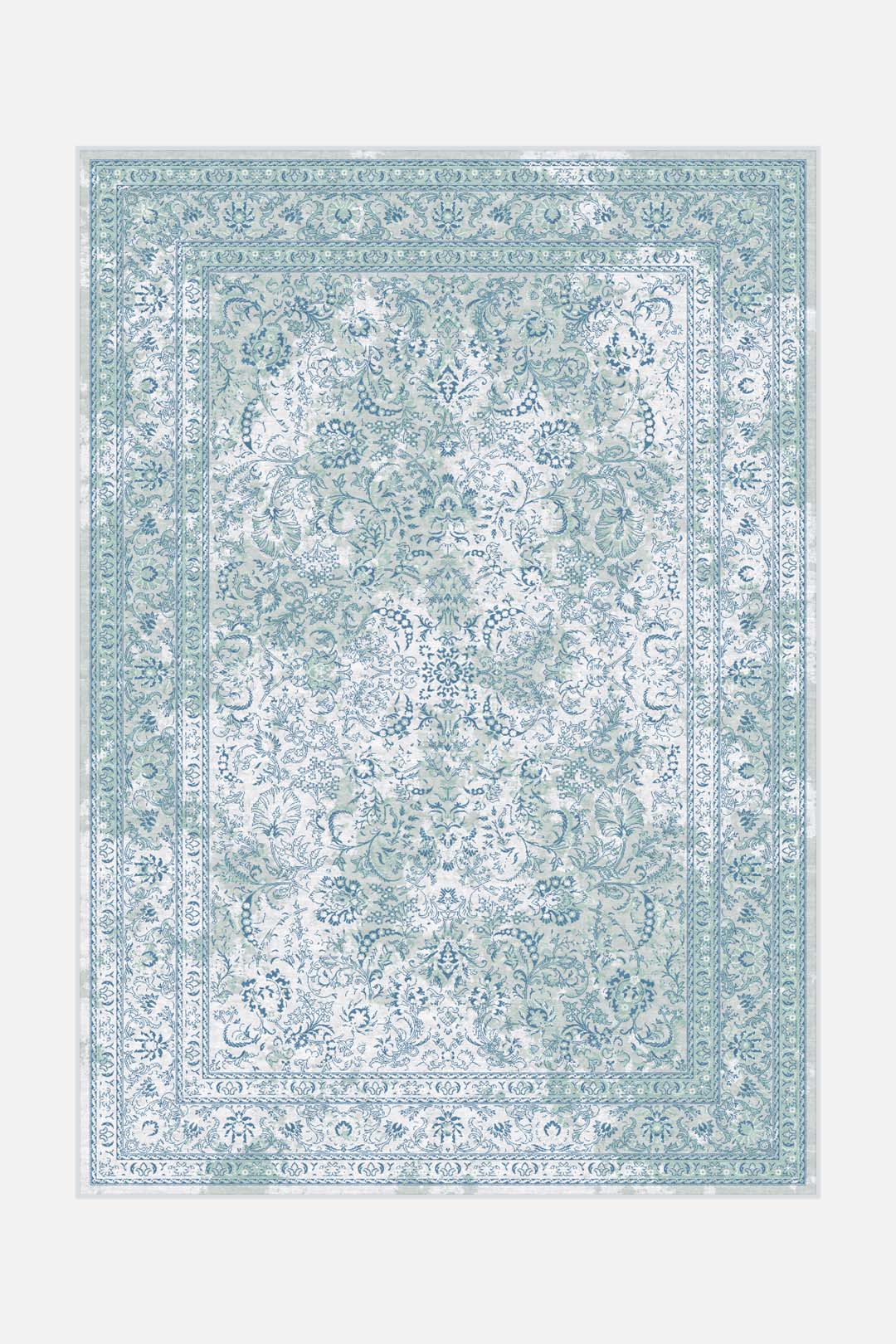 teppana-malu-mint-teppich-waschbarer-moderner-indoor-teppich-in-blau-gr-n-mit-fl image 1