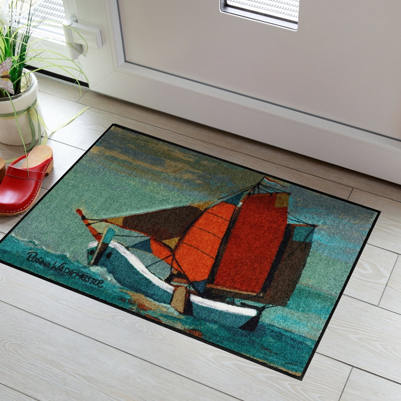 salonloewe-sail-away-eingangsmatte-50-x-75-cm-maritimes-segelboot-design-made-in image 2